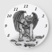 ゴーレムガルゴイル ラージ壁時計 (正面)