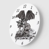 ゴーレムガルゴイル ラージ壁時計 (傾斜)