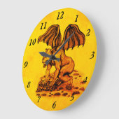 ゴーレムガルゴイル ラージ壁時計 (傾斜)