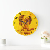 ゴーレムガルゴイル ラージ壁時計 (ホーム)