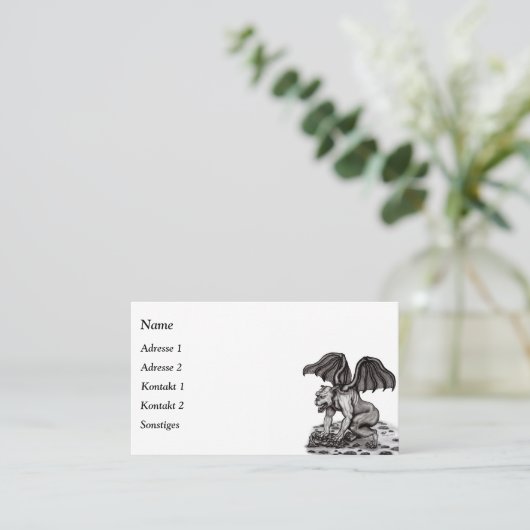 ゴーレムガルゴイル 名刺 (スタンド正面)