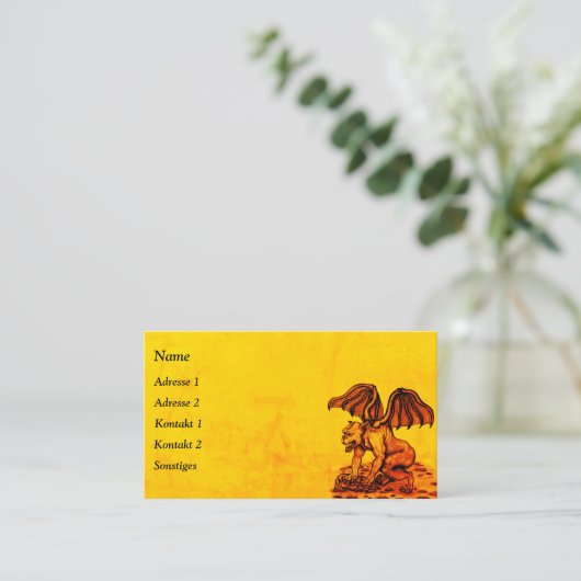 ゴーレムガルゴイル 名刺 (スタンド正面)