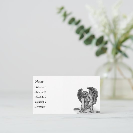 ゴーレムガルゴイル 名刺 (スタンド正面)