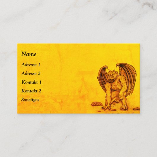 ゴーレムガルゴイル 名刺 (正面)