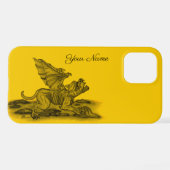 ゴーレムガルゴイル iPhoneケース (裏面横)