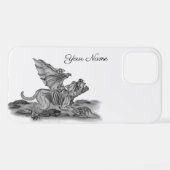 ゴーレムガルゴイル iPhoneケース (裏面横)