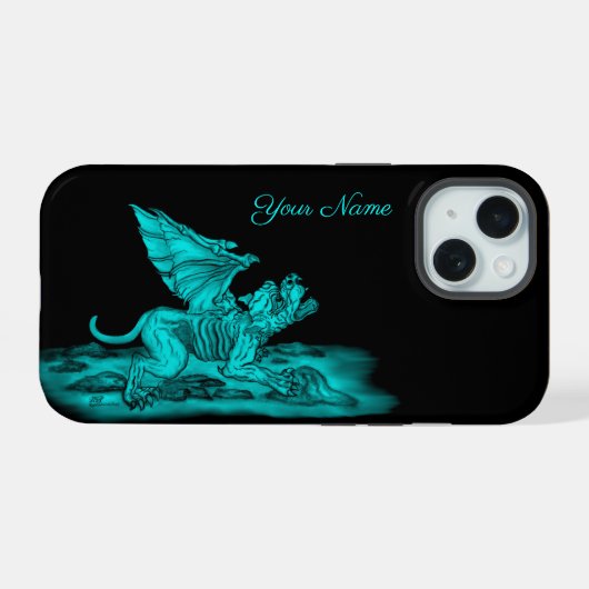 ゴーレムガルゴイル iPhone 15ケース (裏面横)