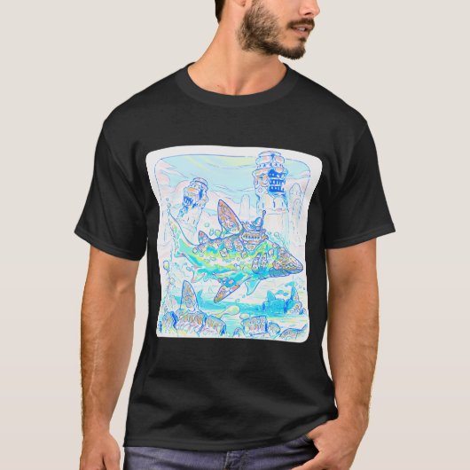ゴーレムシャーク Tシャツ (正面)