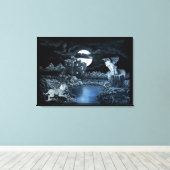 ゴーレム対ゴーレム地区の戦い キャンバスプリント (インサイチュ (ウッドフロア))