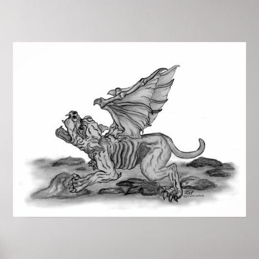 ゴーレム – ガルゴイレシュワルツ – ウェイスデザイン ポスター (正面)