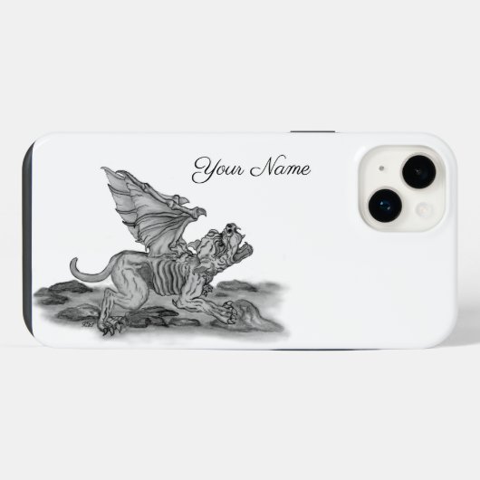 ゴーレム・ガーゴイル iPhoneケース (裏面横)