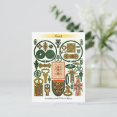 ゴーレ – ジュエリーと刺繍 ポストカード (スタンド正面)