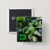 ゴーンググリーンハウスの植物 缶バッジ (正面&裏面)