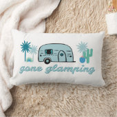 ゴーングランピンキャンパーRVキャンピングアドベンチャー引用文 ランバークッション (ブランケット)