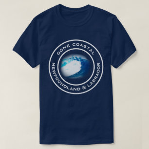 ゴーンコースタルニューファンドランドラブラドール海波 Tシャツ