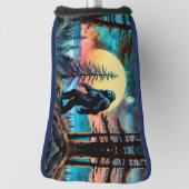 ゴーンスクアチンカラフルサスカッチムーン ゴルフヘッドカバー (回転90)