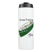 ゴーン魚釣りフィッシャーマン魚釣りキャンプコーヒー タンブラー (正面)