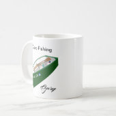 ゴーン魚釣りフィッシャーマン魚釣りキャンプボートロッドマグ コーヒーマグカップ (正面左)
