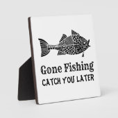 ゴーン魚釣り フォトプラーク (正面)