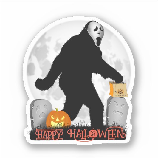 ゴーン・スクウォッチン・ハロウィン シール (正面)