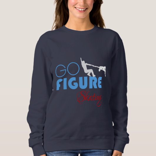 ゴー姿スケートで滑るおもしろいエレガント スウェットシャツ (正面)