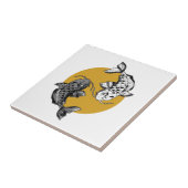 ゴー日本のルデンサンコイカープス タイル (側面)