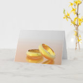 ゴー結婚ルデンリングや輪 カード (黄色い花)