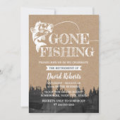 ゴー退職した魚釣りク素朴ラフト退職 招待状 (正面)