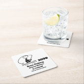 ゴー退職した魚釣りスタンディングフィッシャーマンリタイア スクエアペーパーコースター (インサイチュ)