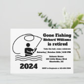 ゴー退職した魚釣りスタンディングフィッシャーマンリタイア 招待状 (スタンド正面)