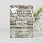 ゴー退職した魚釣りヴィンテージバーンウッドリタイア 招待状 (スタンド正面)