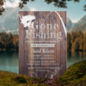 ゴー退職した魚釣り素朴ウッド退職 招待状