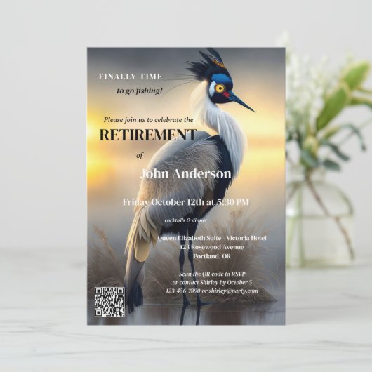 ゴー魚釣りエグレットアートリタイアメントパーティー 招待状 (スタンド正面)