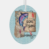 ゴー魚釣りカスタムオーナメント ガラスオーナメント (正面右)