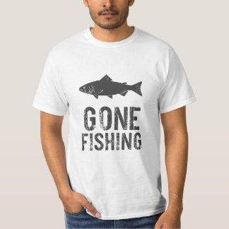 ゴー魚釣りデザイン Tシャツ