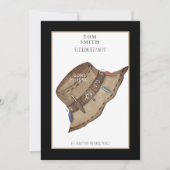 ゴー魚釣りハットリタイアメントパーティの招待状 招待状 (正面)