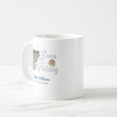 ゴー魚釣りビッグ魚退職した漁師ギフト コーヒーマグカップ (正面左)