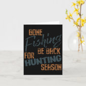 ゴー魚釣りビービックフォー狩りシーズンフィッシャーマン カード (黄色い花)