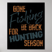 ゴー魚釣りビービックフォー狩りシーズンフィッシャーマン ポスター (正面)