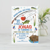 ゴー魚釣りフォトオフィシャル魚釣り誕生日 招待状 (スタンド正面)