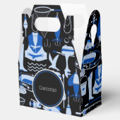 ゴー魚釣りブルーパターンゲーブル フェイバーボックス (オープン)