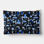 ゴー魚釣りブルー アクセサリーポーチ (裏面)