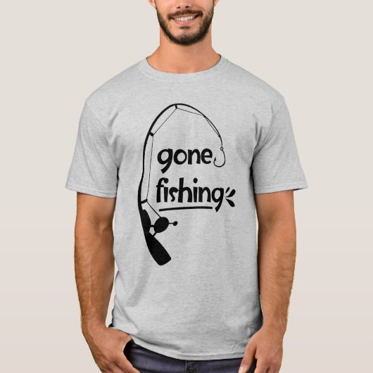 ゴー魚釣りメンズTシャツ Tシャツ (正面)