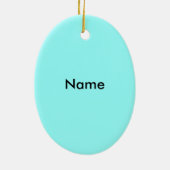 ゴー魚釣り楕円オーナメント セラミックオーナメント (裏面)