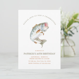 ゴー魚釣り誕生日 招待状
