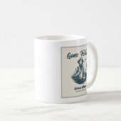 ゴー魚釣り退職した漁師ヴィンテージギフト コーヒーマグカップ (正面右)