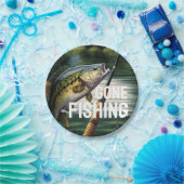 ゴー魚釣り退職パーティー供給ナプキン ペーパープレート (パーティー)