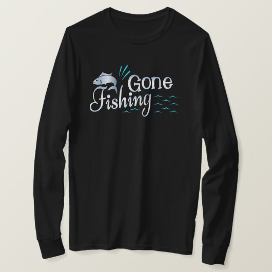 ゴー魚釣り長袖Tシャツ Tシャツ (デザイン正面)