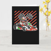 ゴー・カート・レース カード (黄色い花)