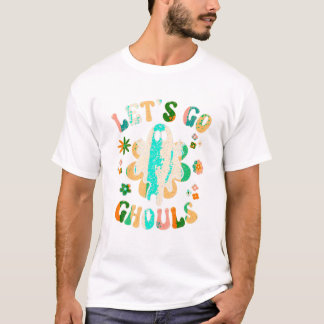 ゴー・グールズ・ハロウィン・ゴースト Tシャツ